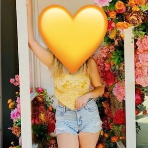 Blue Blush Bandana Tube Top 🤠